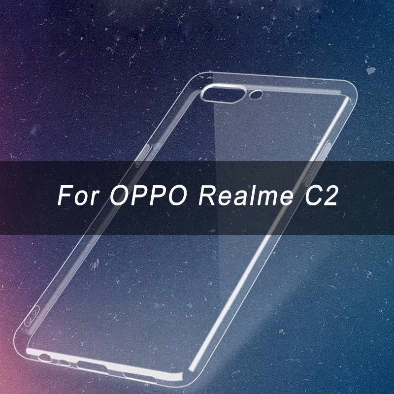 Ốp dẻo trong suốt Realme C2 (Hàng loại A)