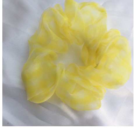Scrunchies chun cột tóc hoạ tiết kẻ caro