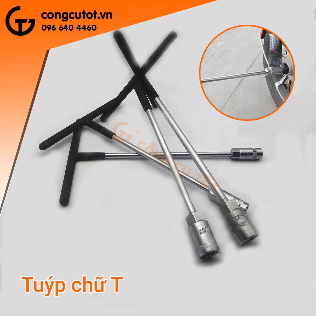 Tuýp vặn chữ T vặn ốc cán bọc nhựa