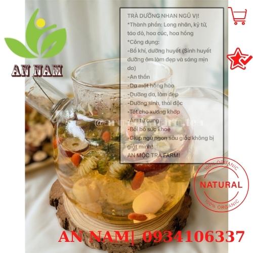 Trà hoa ngũ vị dưỡng nhan, tâm an( giúp ngủ ngon, dưỡng nhan)
