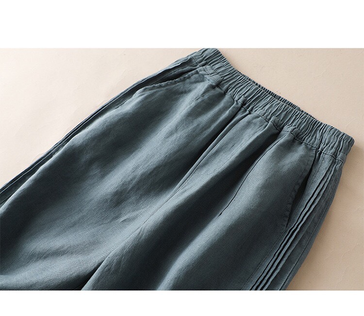 Q0808-Quần Linen Ống Rộng