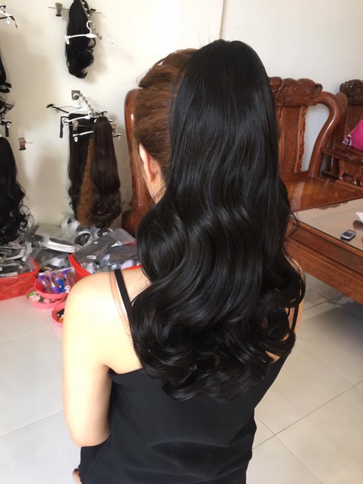 Ngoạm tóc giả xoăn lơi 60cm