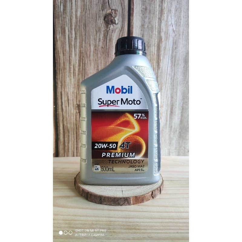 Nhớt Mobil Super Moto 20W-50 - 800ML & 1L - Dành cho xe số - Made in Singapore