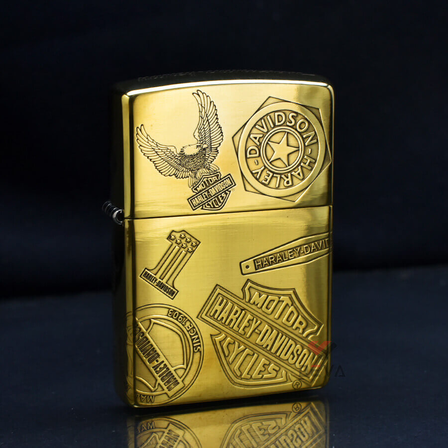 Zippo Khắc Logo Thương Hiệu Harley-Davidson ZN114