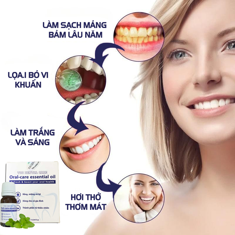 Tinh Dầu Trắng Răng Thơm Miệng Too Dental Care