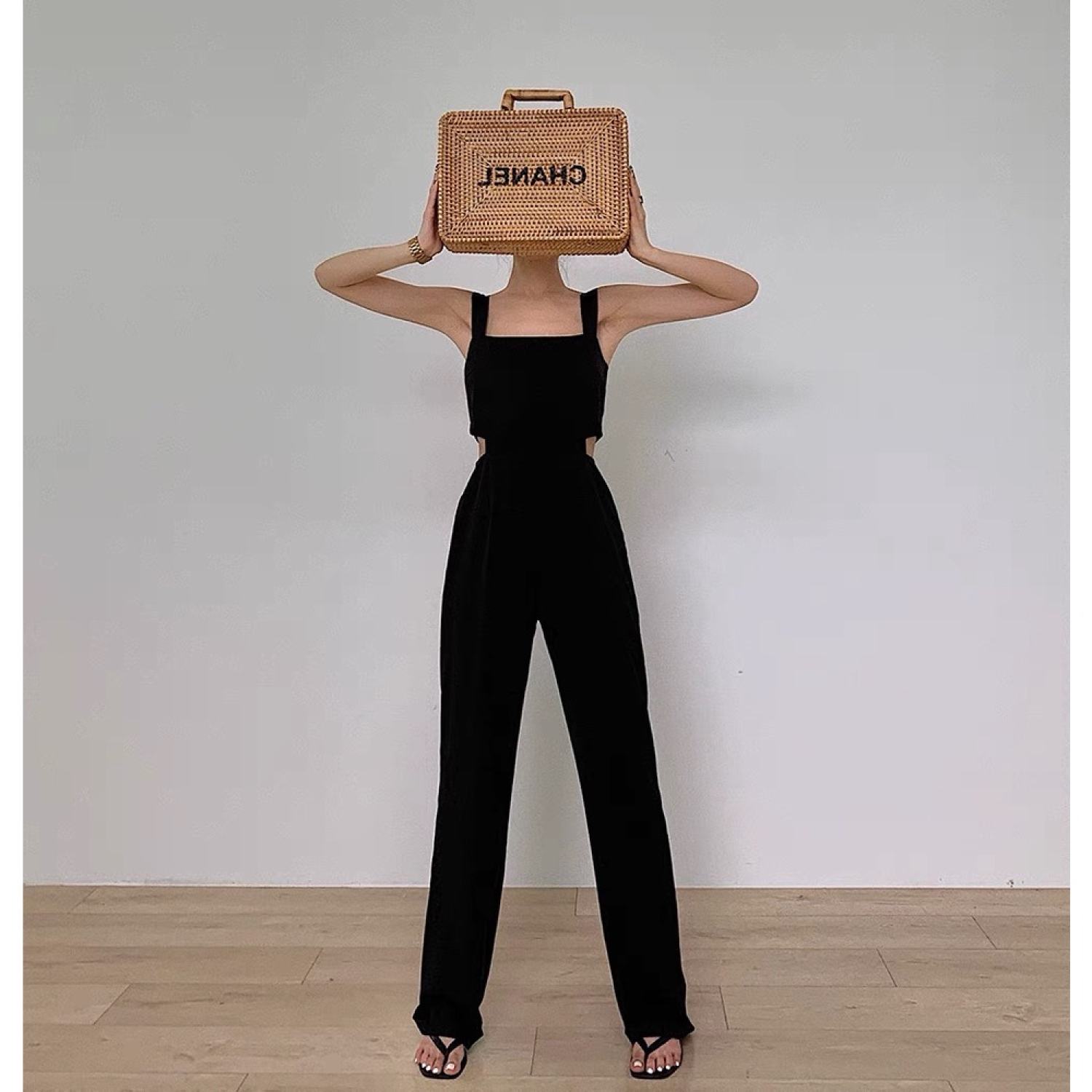 B36 Jumpsuit Đồ Bay Dáng Dài Có Mút Đệm Ngực