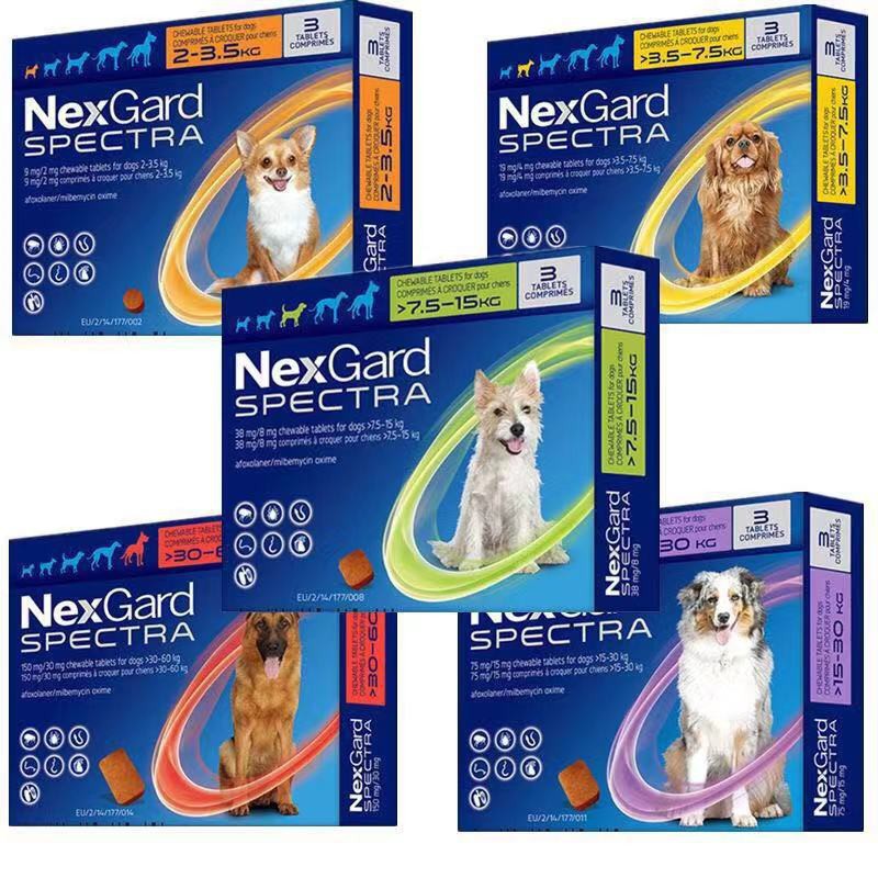 Viên mềm nhai ve rận chó Nexgard Spectra mọi kg