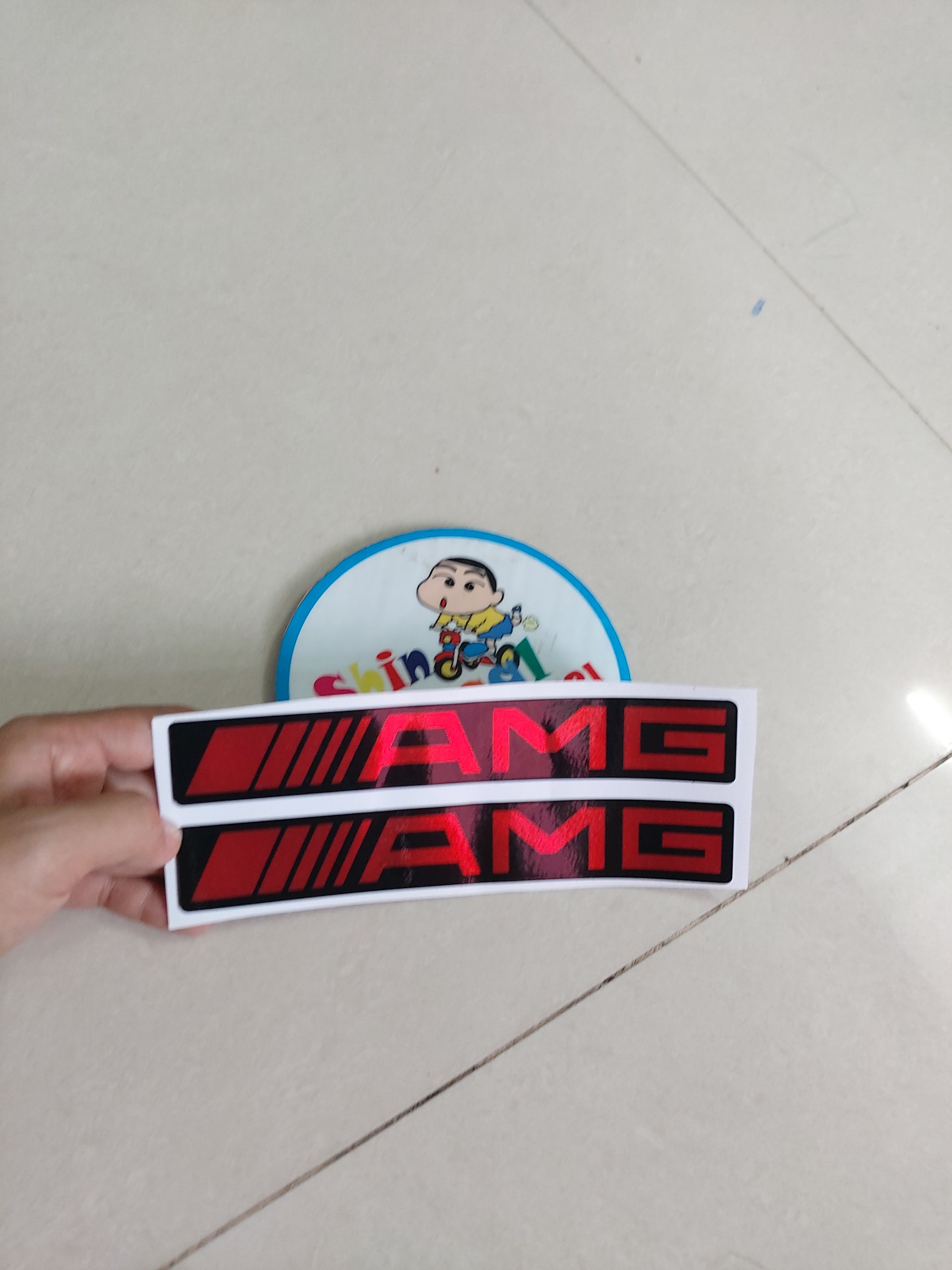 Tem dán phuộc gấp xi AMG
