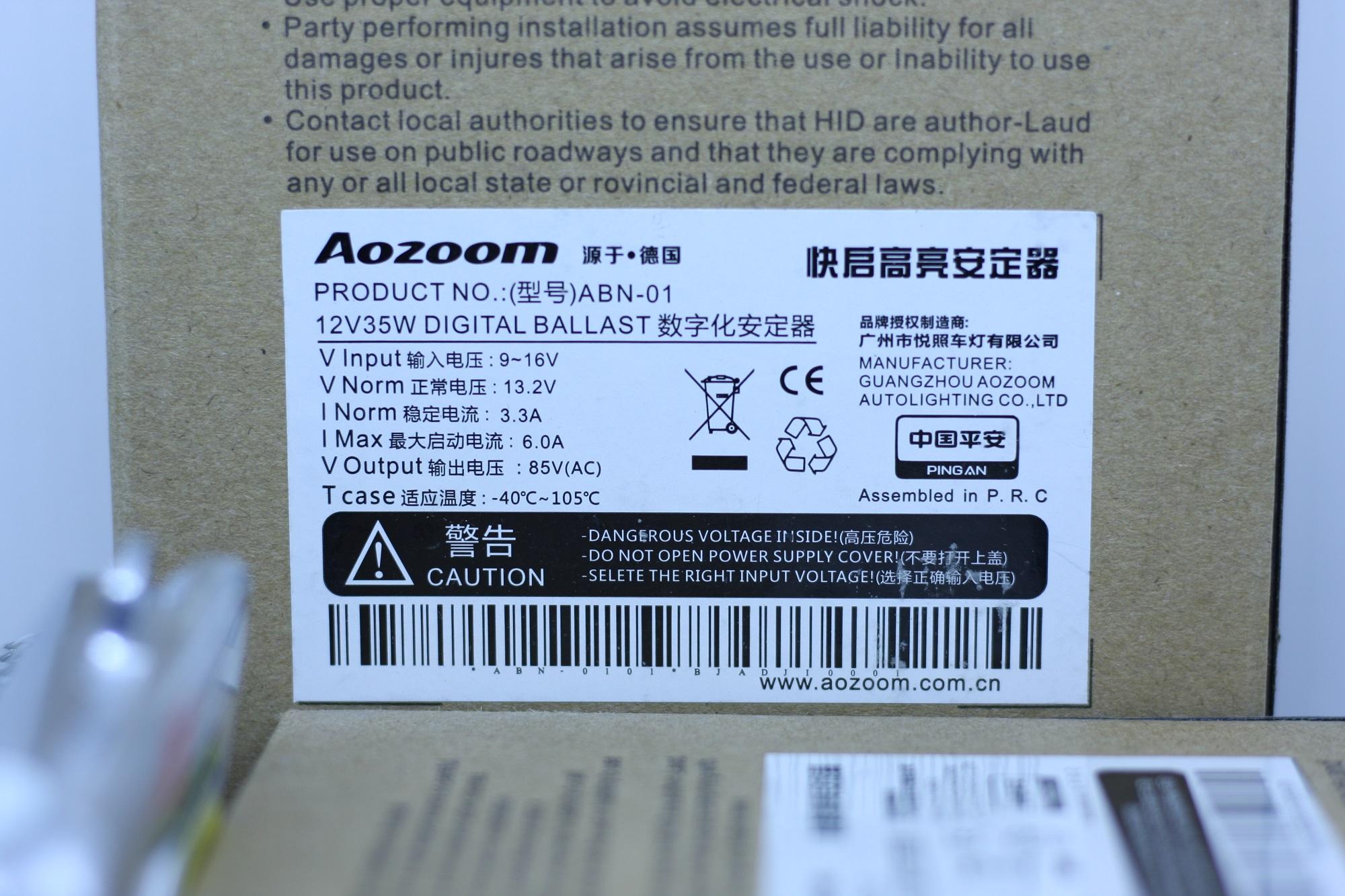 Ballast Xenon Aozoom ABN-01 35W