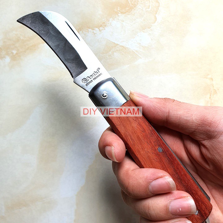 Dao gập đa năng hãng Asaki Japan chiều dài 180mm, chức năng tuốt dây điện