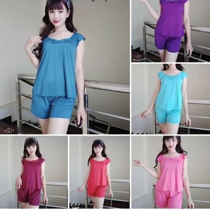 Bộ đùi thun lạnh tay cánh tiên