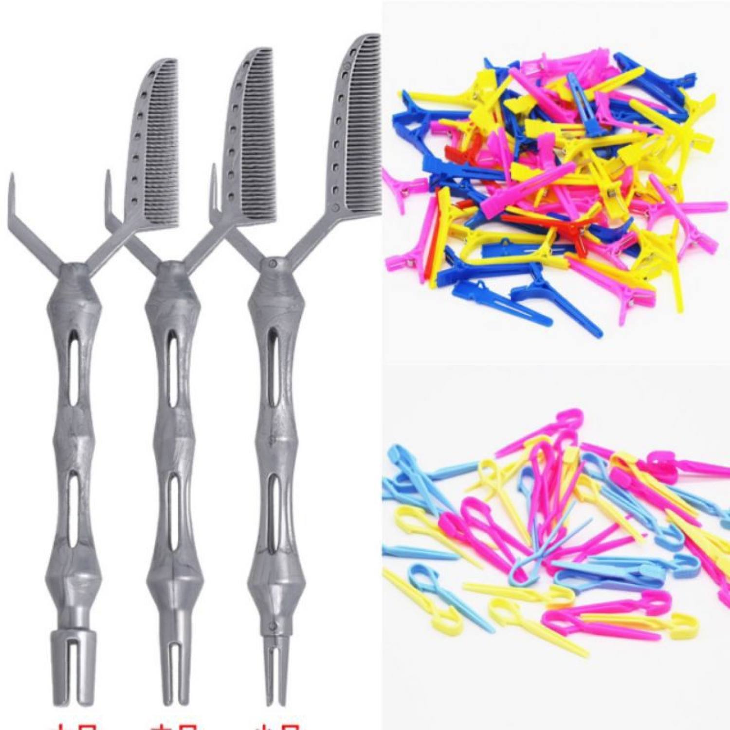 Combo dụng cụ uốn tóc nam siêu nhanh tiện lợi và kẹp định hình tóc uốn 20 cái