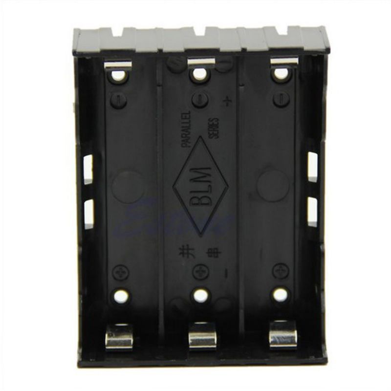 khay 2p))Đế Pin Li-ion 18650 Khay Hàn 2 Pin