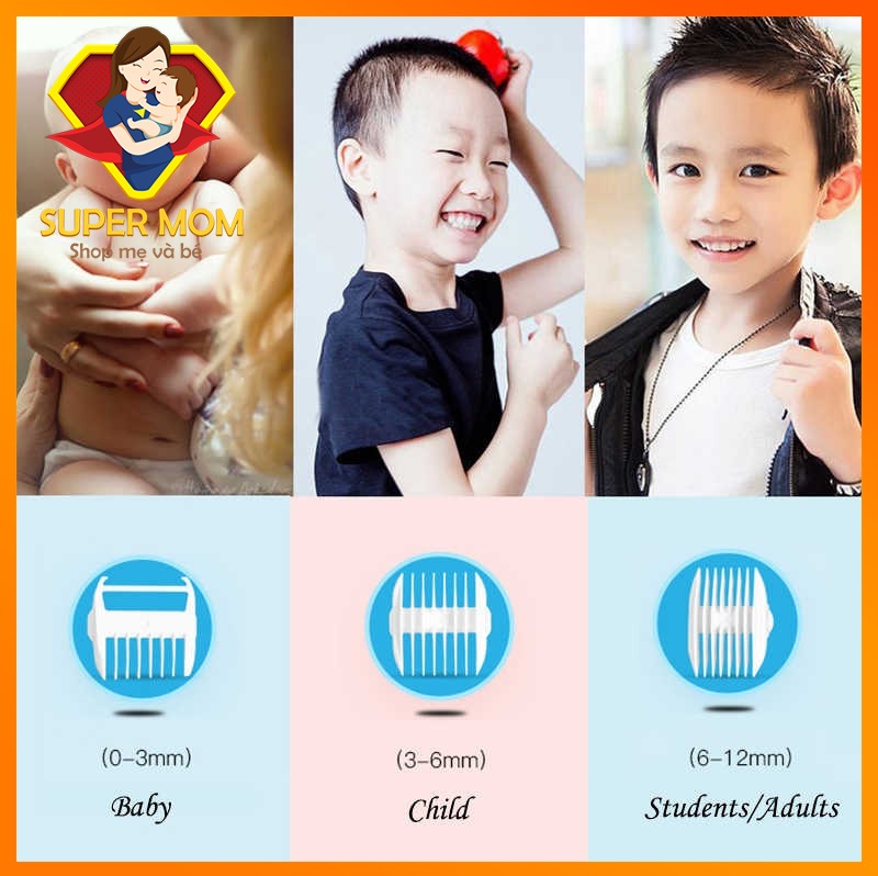 Tông Đơ Cắt Tóc Cho Bé LUKBABY siêu bền(TẶNG KHĂN TRÙM)
