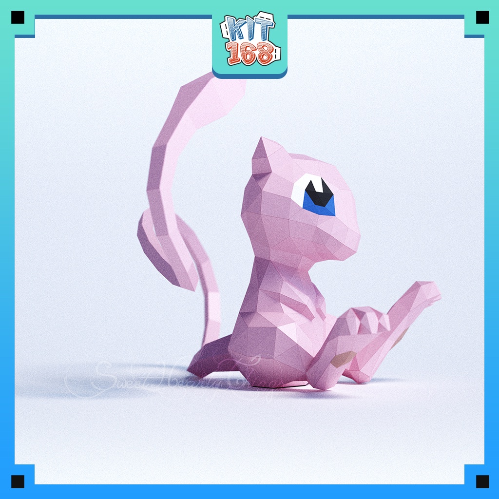 Mô hình giấy Anime Game Pokemon Mew ver 2