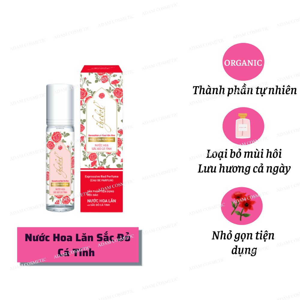 Nước hoa lăn Sắc Đỏ Cá Tính Thebol 8ml
