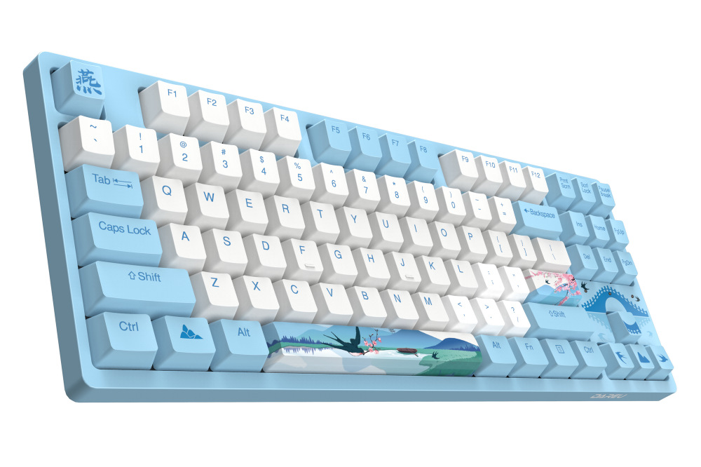 Bàn phím cơ DAREU A87 SWALLOW (PBT, Brown/ Red CHERRY switch)