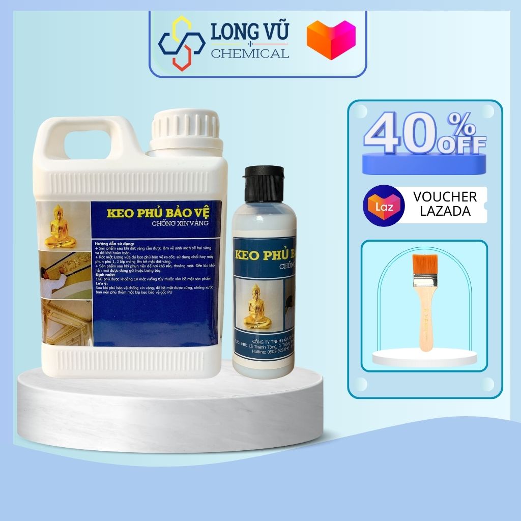Keo Phủ Bóng Dát Vàng Gốc Nước (100ml)