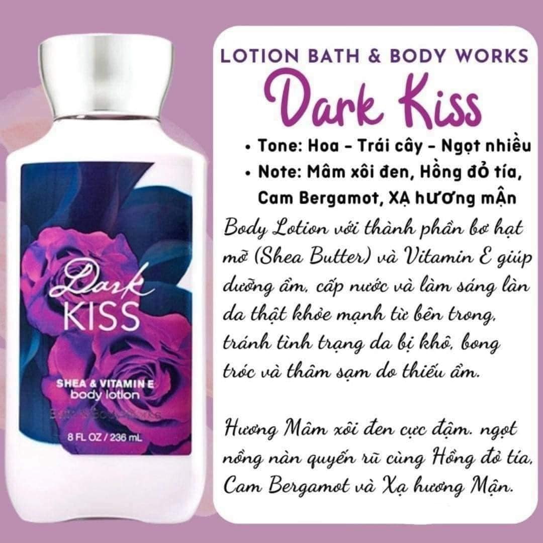 Dưỡng Thể Bath & Body Works - Dark Kiss 236ml