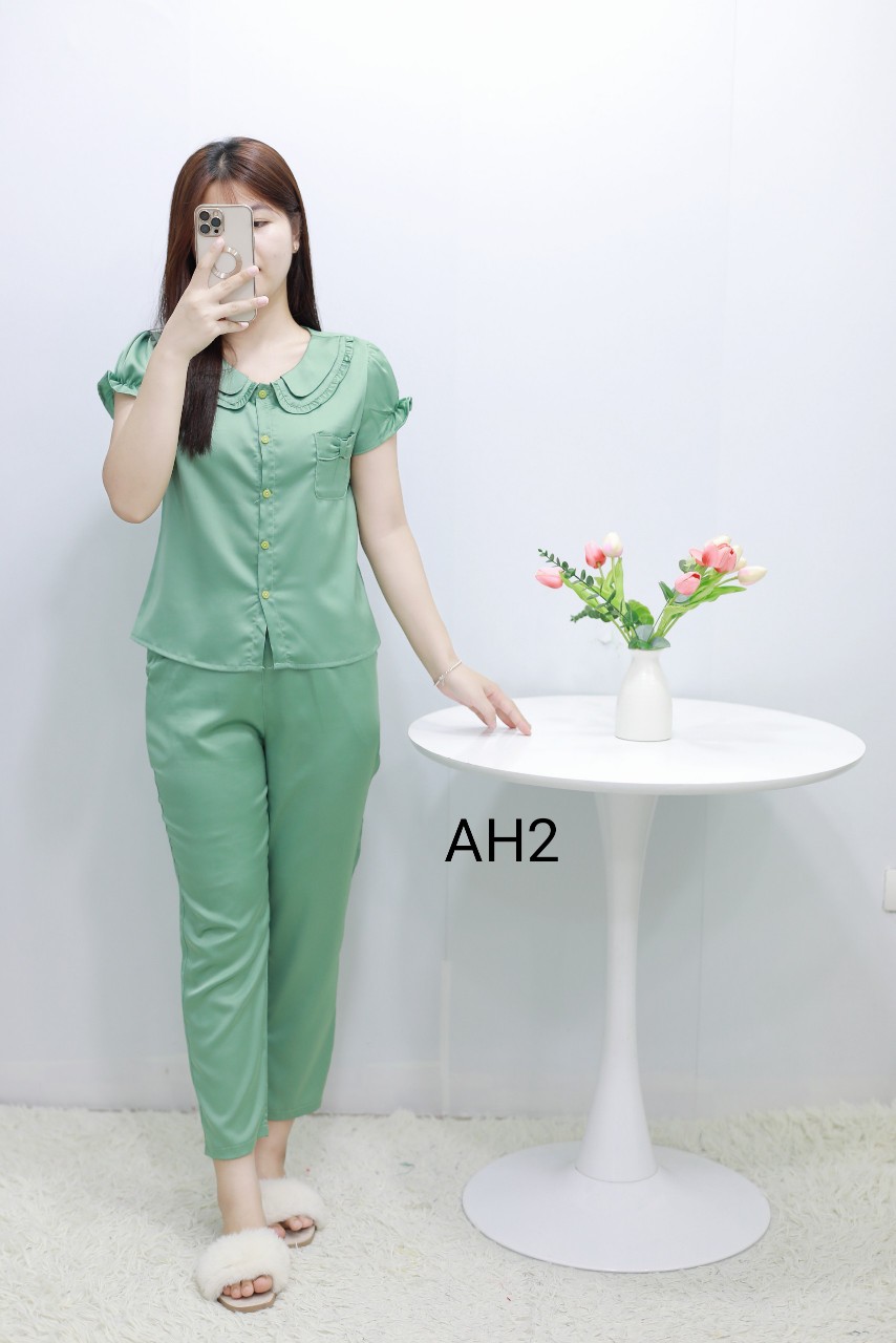 Quần Áo Mặc Nhà, Đồ Bộ Nữ, Bộ Đồ Chất Liệu Lụa Mềm Mại, Đẹp