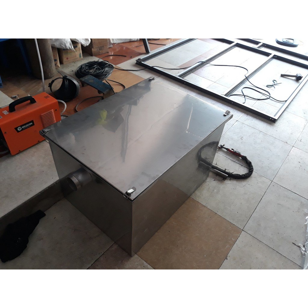Bể Tách Mỡ Chất Liệu Inox Loại 100 Lít - Bẫy Mỡ
