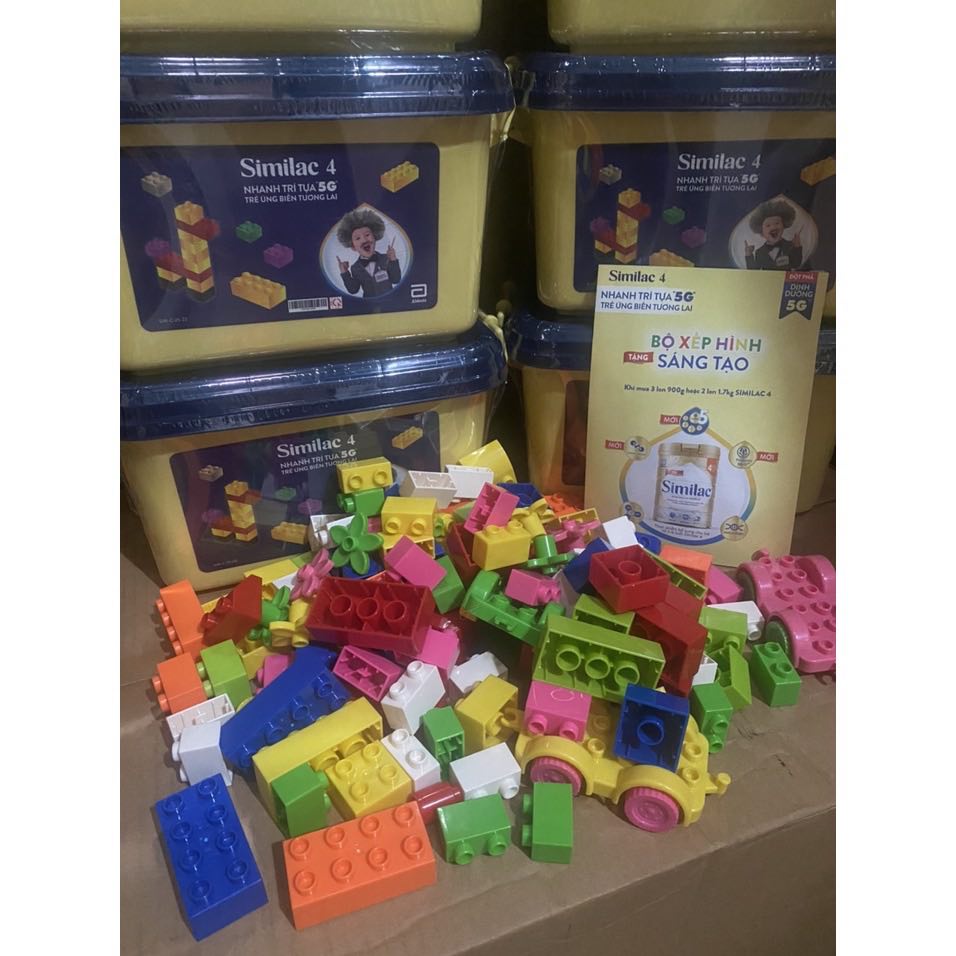 Vali lego lắp ráp 140chi tiết hkm Similac