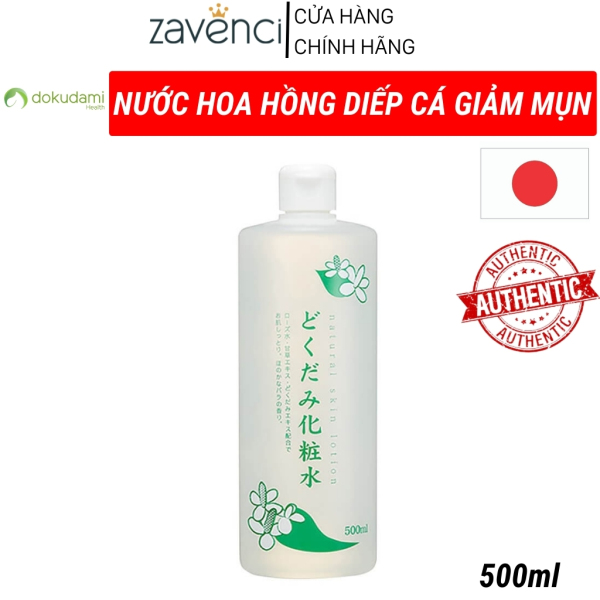 Nước Hoa Hồng DOKUDAMI Toner Diếp Cá Natural Skin Lotion Nhật Bản zavenci Giảm Viêm Ngừa Mụn (500ml)