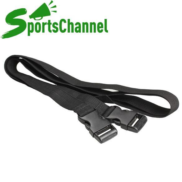 2 cái Đen Nylon Có Thể Điều Chỉnh Du Lịch Cắm Trại Hành Lý Lều Liên Kết Với Dây Đeo (Quốc Tế)