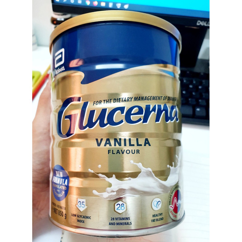 Sữa tiểu đường Glucerna vani Úc 850g