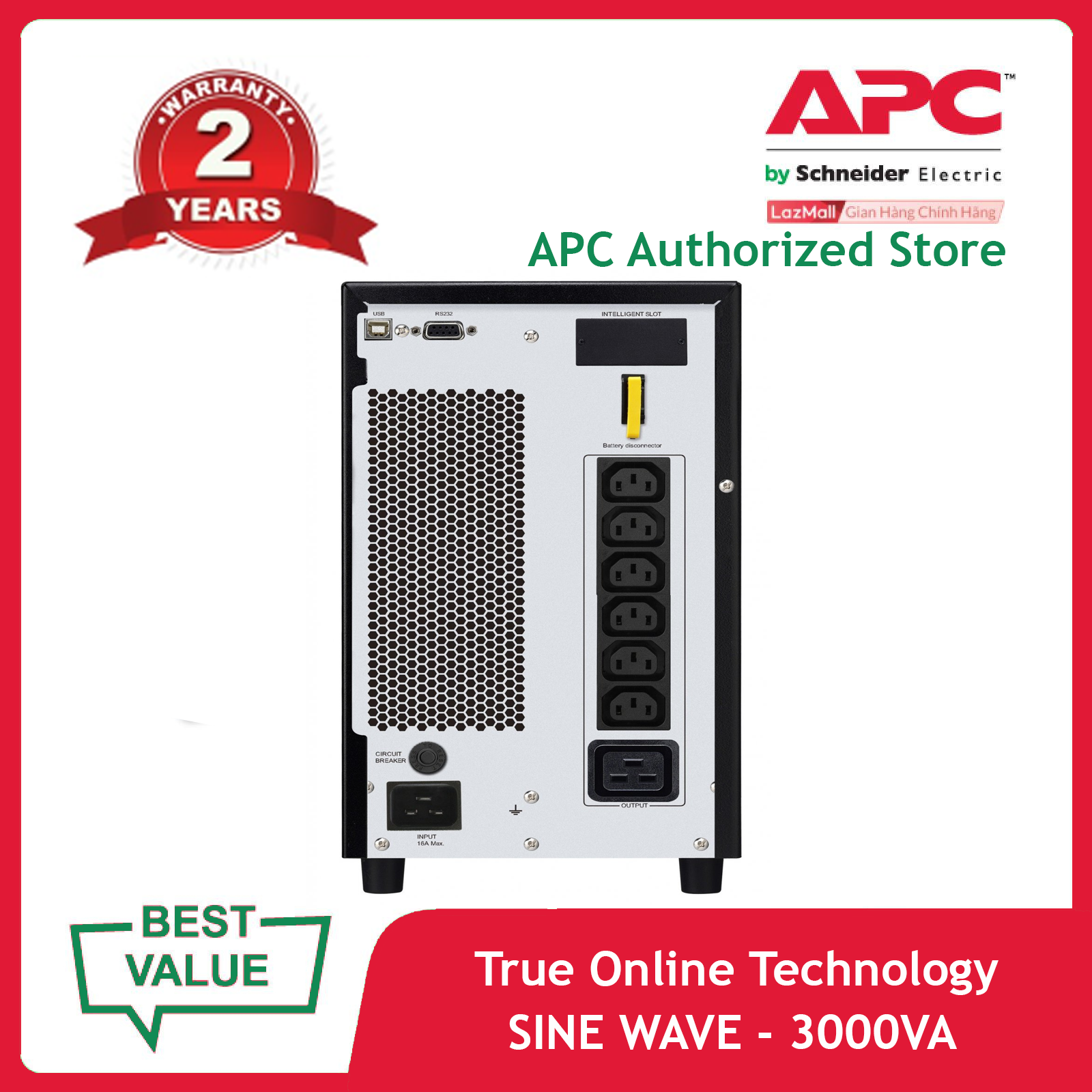 Bộ lưu điện APC Easy UPS SRV SRV3KI