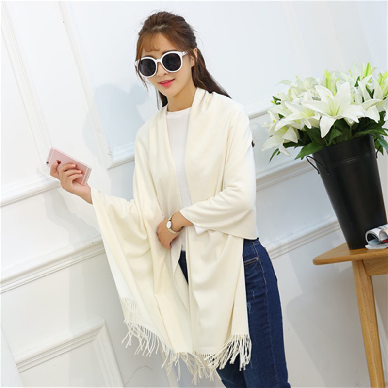 Khăn choàng cổ nữ Cashmere phong cách Hàn Quốc