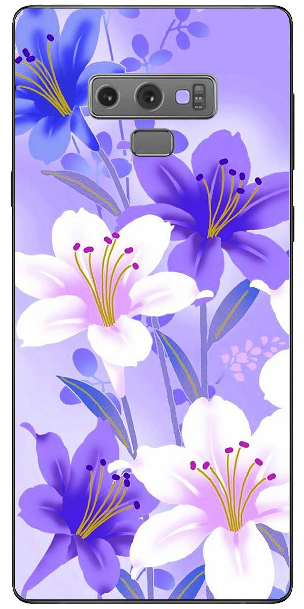 [HCM]Ốp lưng dành cho Samsung Galaxy Note 4, Note 5, Samsung Note 8, Note 9 mẫu Hoa tím trắng