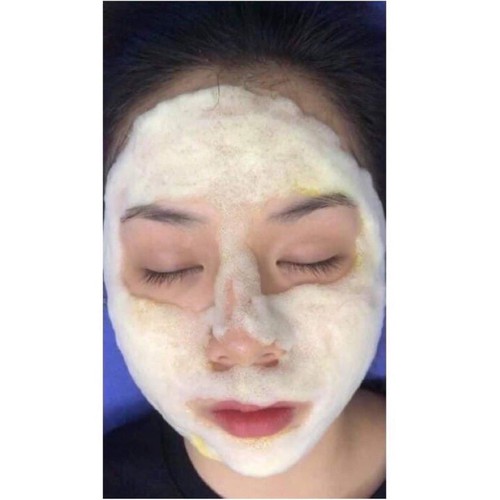 Mặt nạ sủi nghệ, tảo xoắn thải độc da mặt