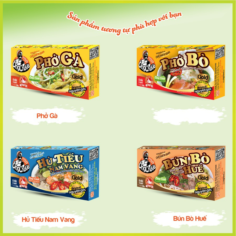 Viên Gia Vị Bò Kho Gold Ông Chà Và 126g - Nấu Ngon Chuẩn Vị Không Cần Nêm Nếm