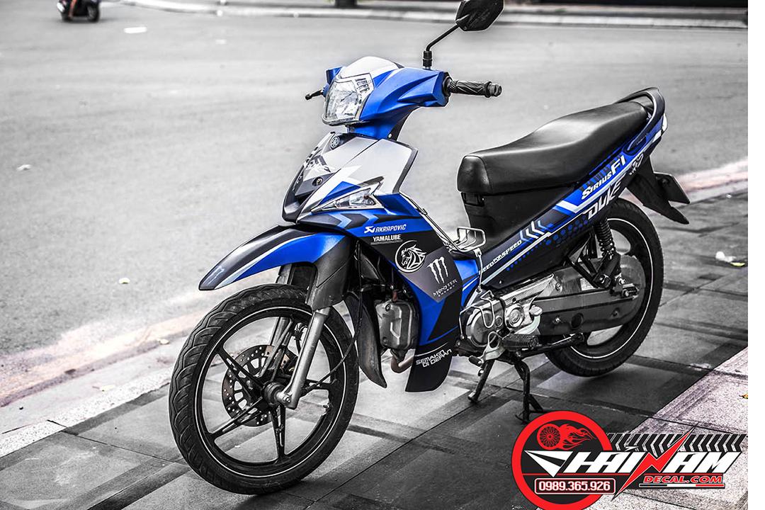 Tem Trùm Sirius Fi Monster Nhám Đen Xanh Trắng