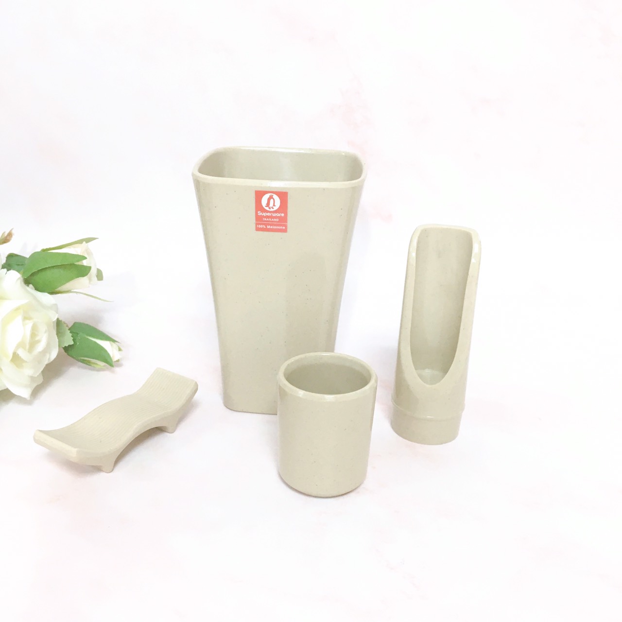 Bộ Bát Đĩa SUPERWARE Nhựa Phíp 100% Melamine - Stone