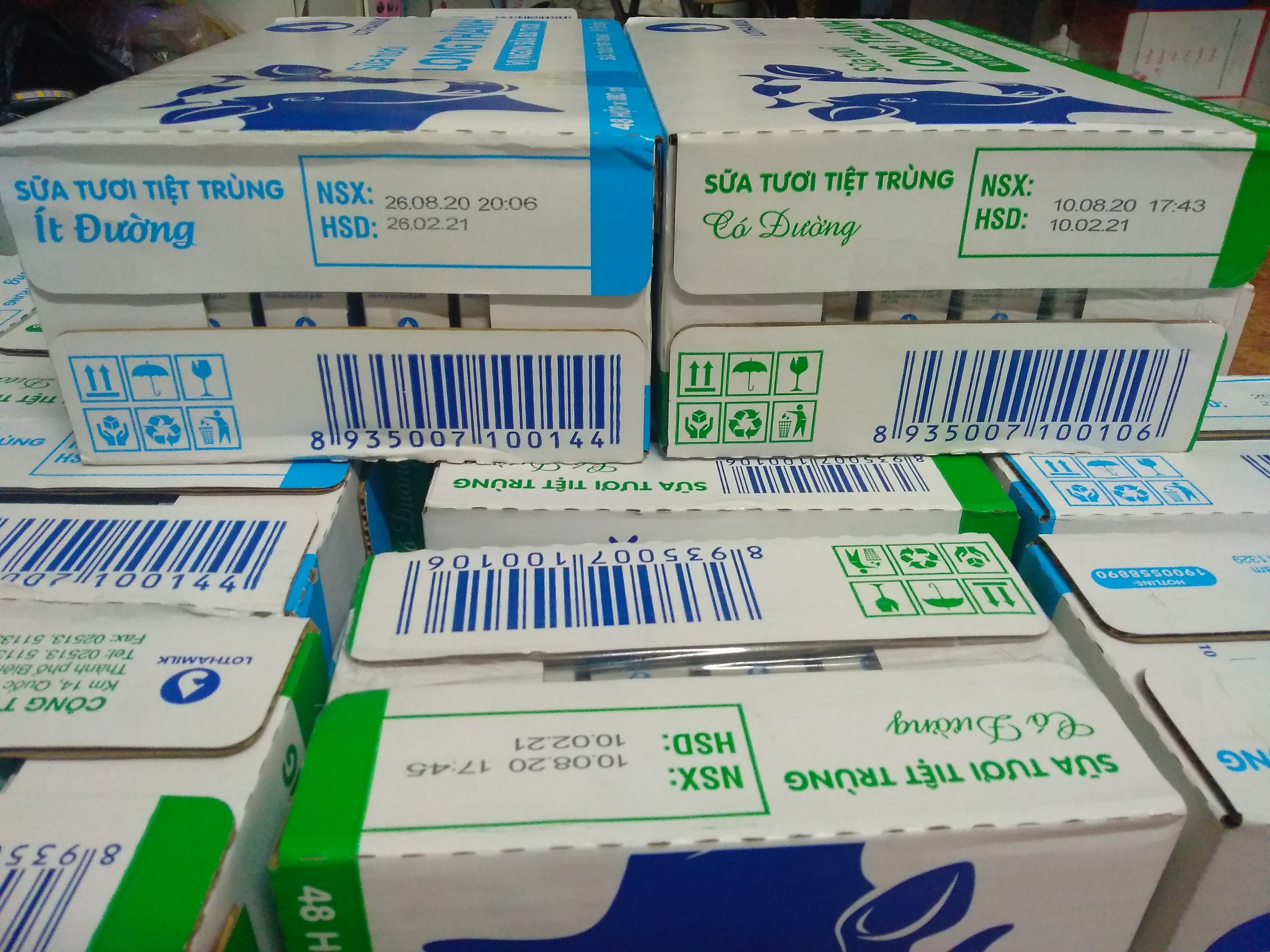 BÁO GIÁ THÙNG 12 SỮA NUTI 100% CÓ ĐƯỜNG 1L | Shopee Lazada Sendo Tiki mới nhất 54 HCM-Thùng sữa tươi (100%) tiệt trùng Long Thành Lothamilk có đường 12 lốc x 4 hộp 180ml)