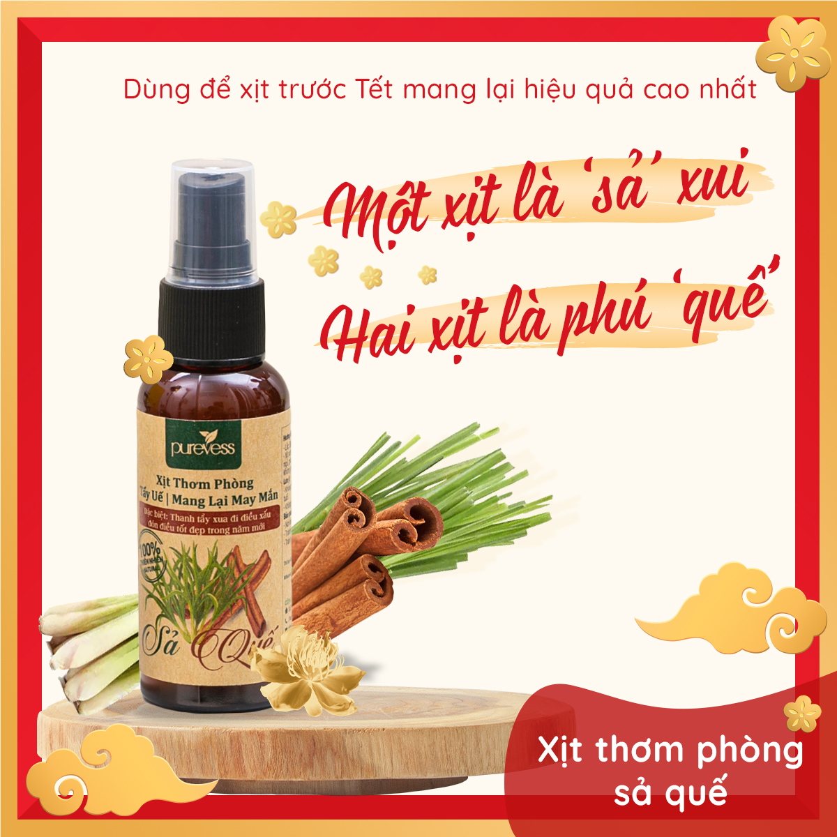 Tinh dầu xông phòng Purevess