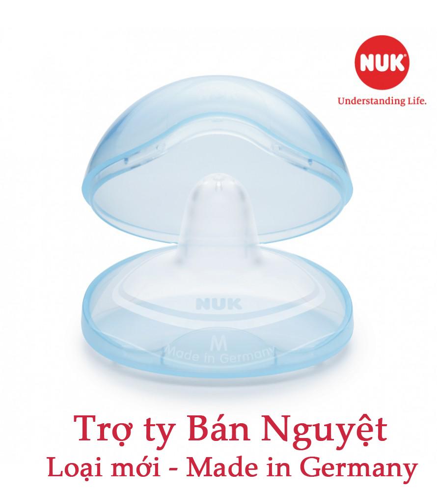 Trợ ty Bán Nguyệt NUK của Đức Silicone cao cấp siêu mềm, mỏng tăng độ bám dính (Loại mới cỡ M)