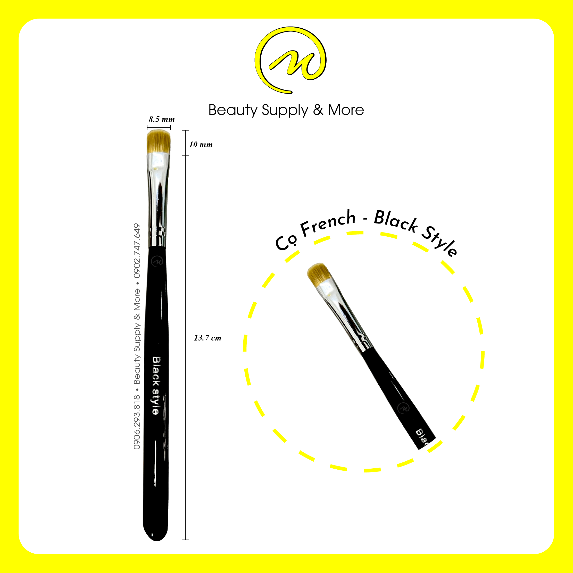 Cọ Frech Đầu móng 805/ Loại Cao Cấp - CỌ NAIL