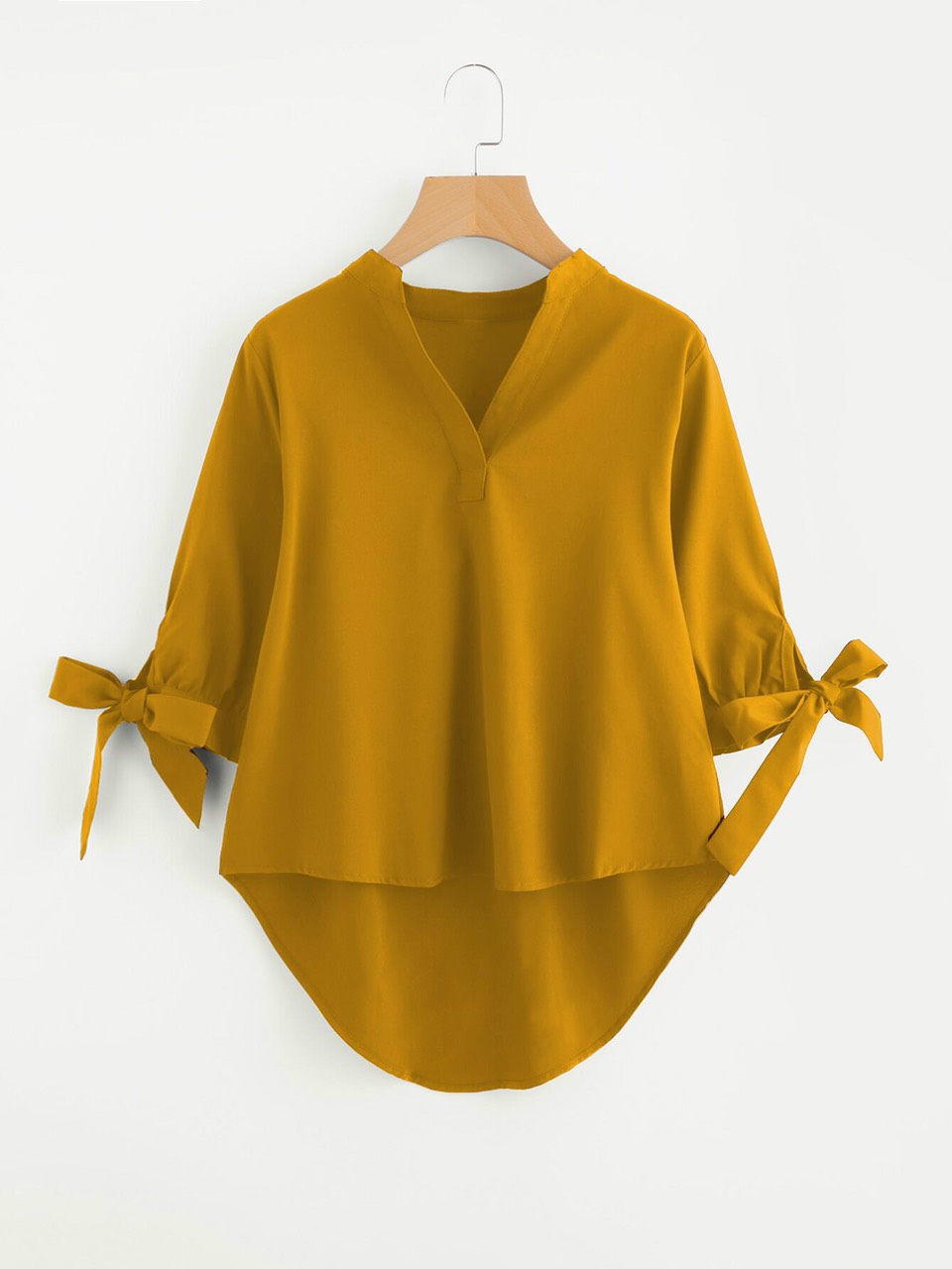 [PILA FASHION]ÁO SƠMI TAY LỠ CỘT NƠ CỔ TRỤ- AP083