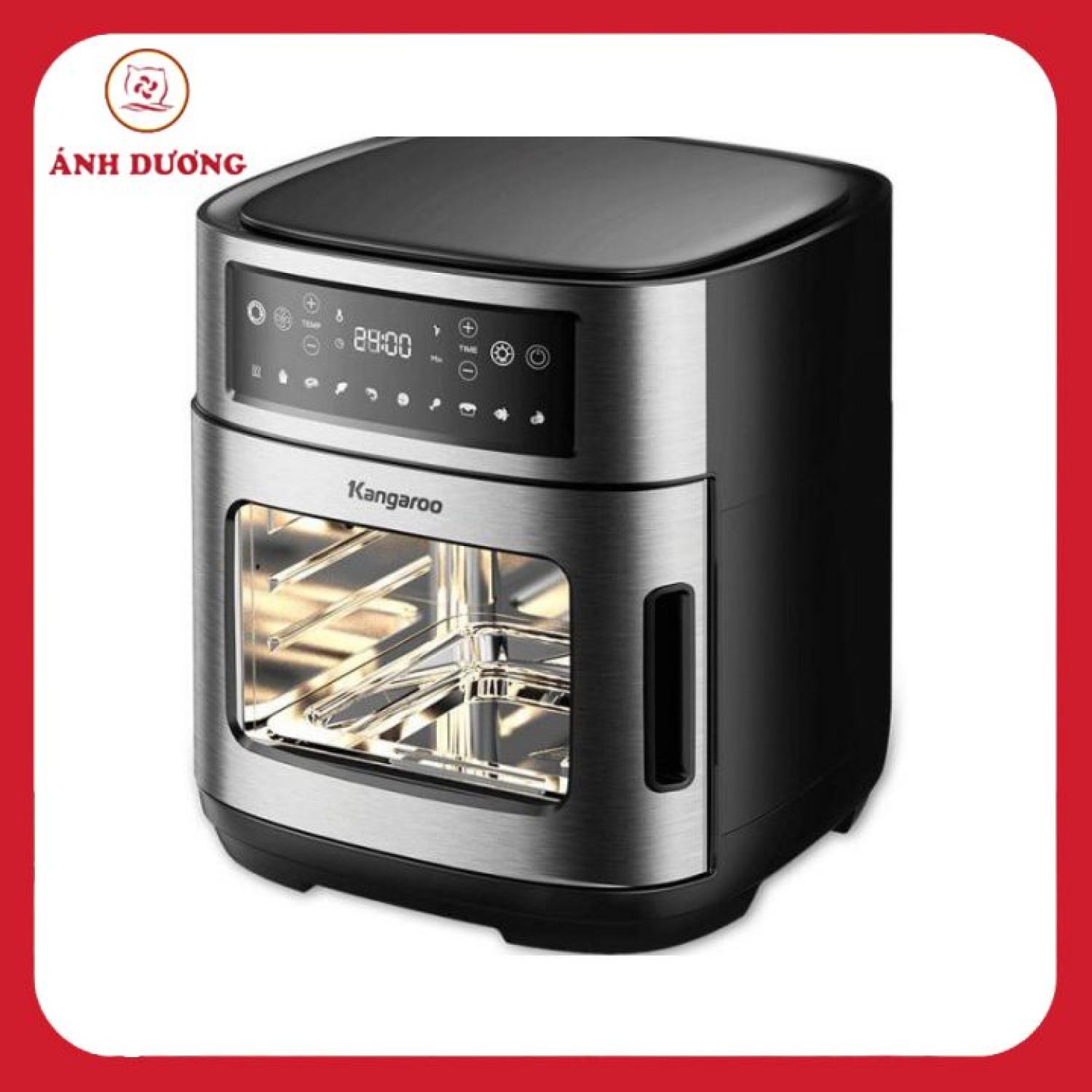 Nồi chiên không dầu kangaroo 12l, nồi chiên điện tử không dầu kangaroo kg12af1a