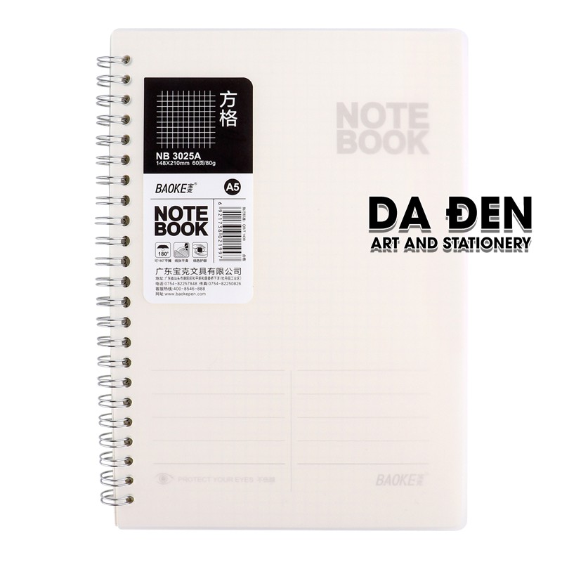 [HCM]Sổ Notebook Baoke Caro/Line A5 - 120 Trang