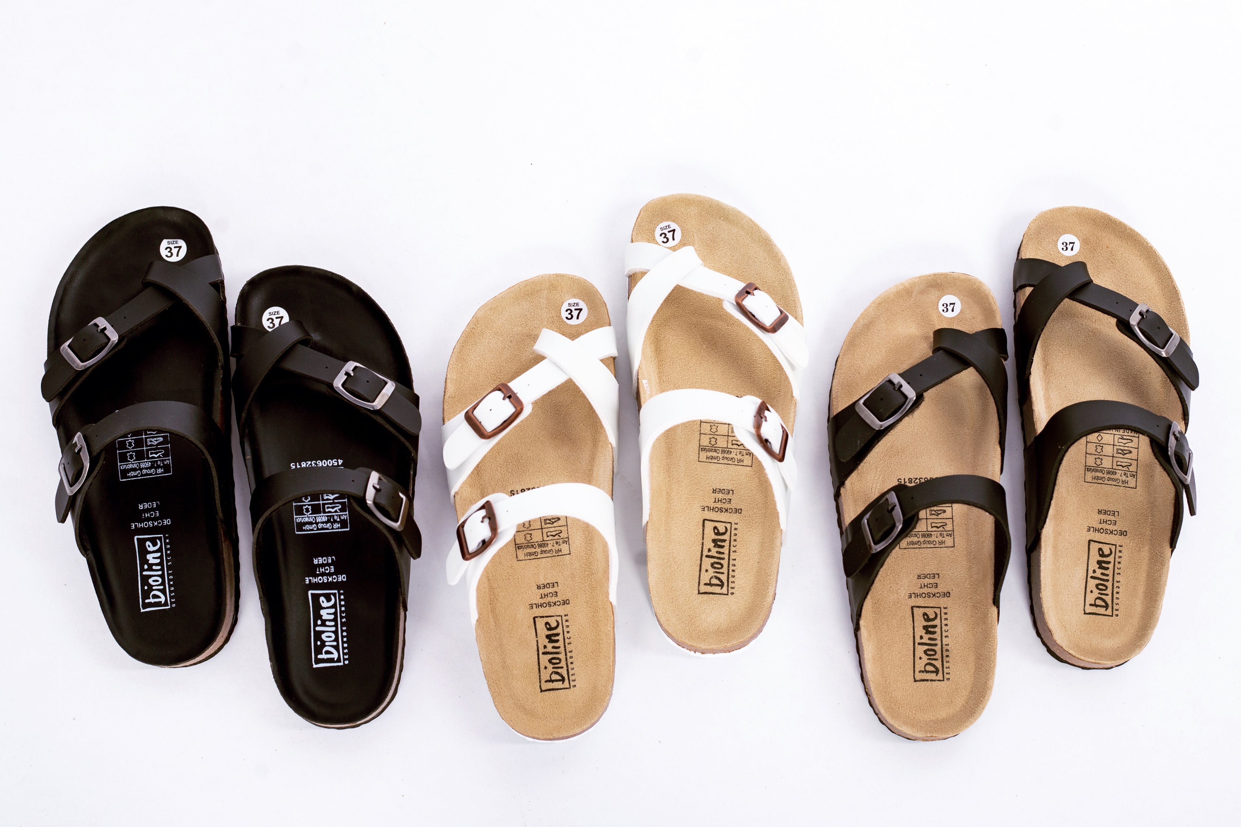 D06 Birken Bioline dép da bò thật 100%