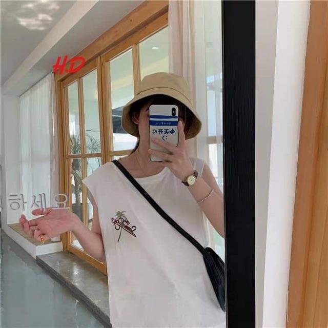 Áo tanktop cây dừa chữ ngực HDA0719