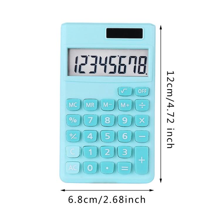 Student Calculator High Sensitivity Calculator with Solar Panel Auto Powered Kids Calculators Solar Basic Calculator for Homes Offices presents