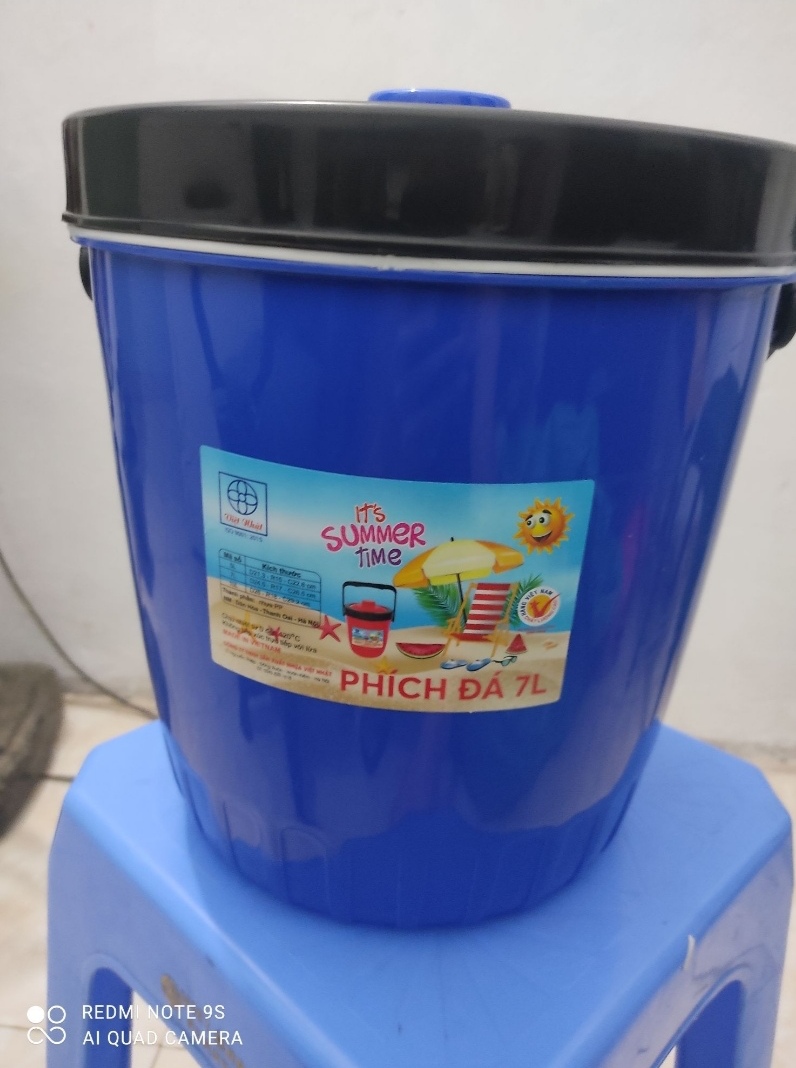 Phích đá, thùng đá giữ nhiệt tròn Việt Nhật. Dung tích từ 3 Lít - 15 Lít. Giữ nhiệt lên đến 6 giờ.