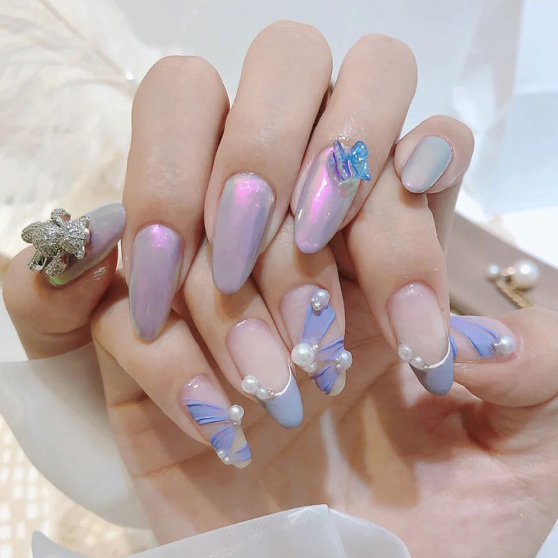 Ngọc trai giả trang trí móng, ngọc trai nail