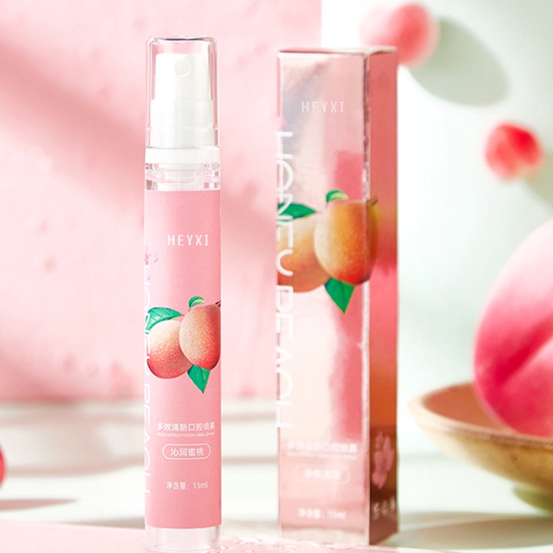 Xịt thơm miệng Bạc Hà Và Đào, xịt thơm miệng nhiều vị