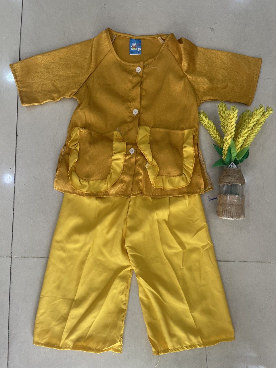  [14-22kg] Áo bà ba cách tân cho bé gái , chất vải lụa mềm mại (TT154)